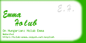emma holub business card